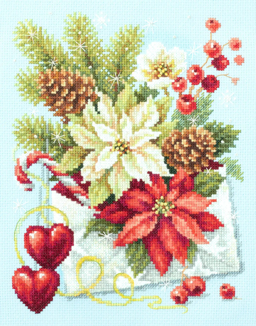 Merry Christmas! Counted Cross Stitch Kit by Magic Needle 100-241-3