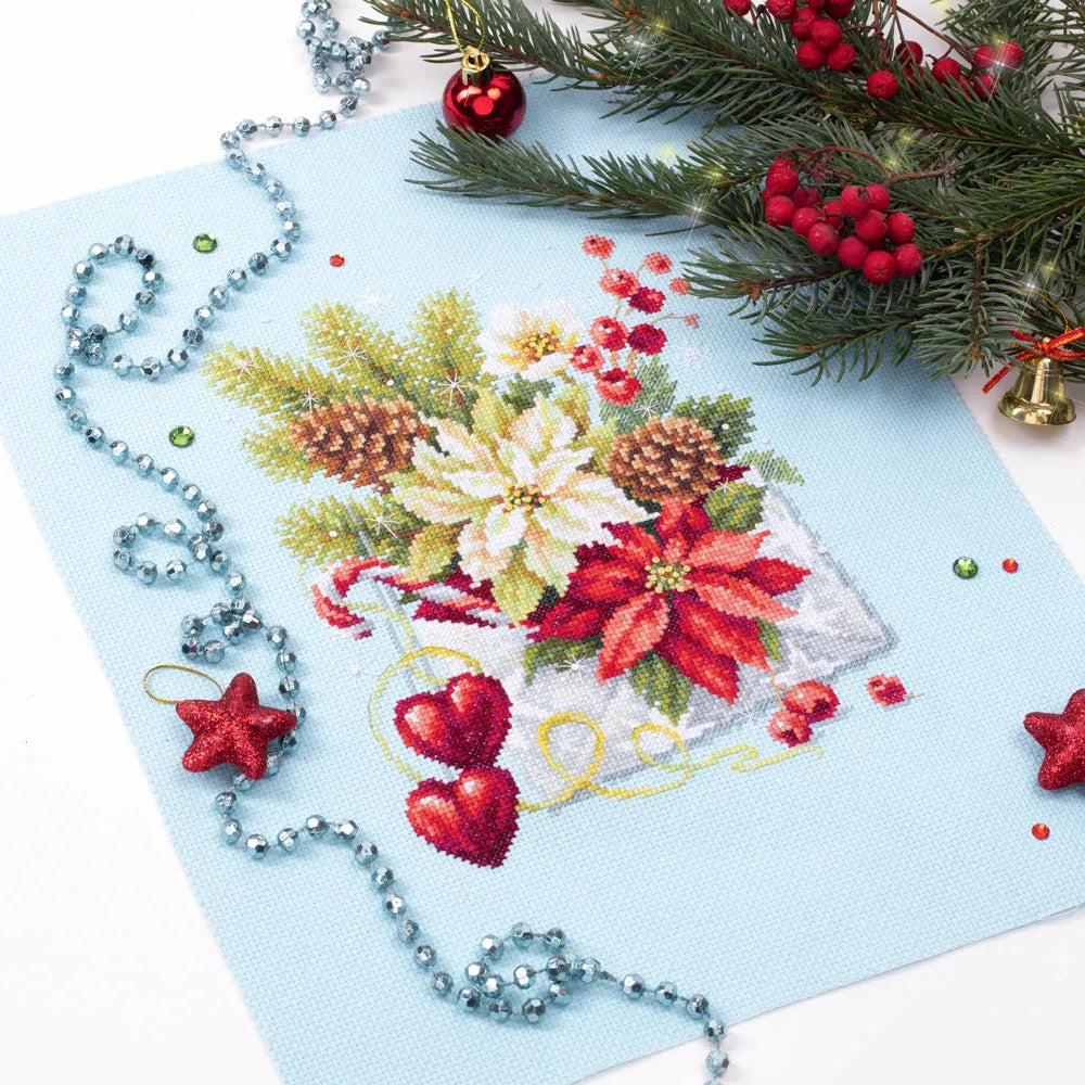 Merry Christmas! Counted Cross Stitch Kit by Magic Needle 100-241-1