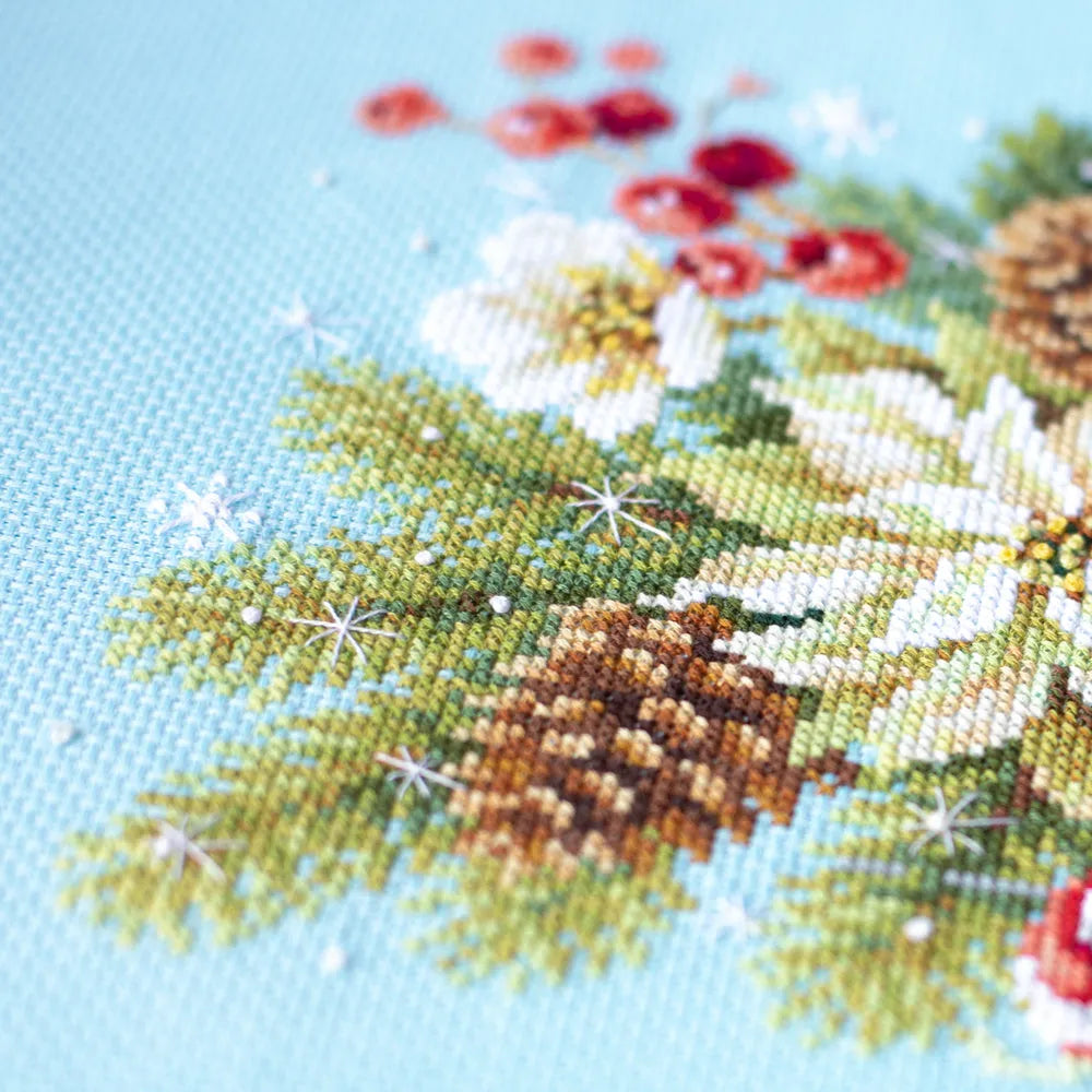 Merry Christmas! Counted Cross Stitch Kit by Magic Needle 100-241-2