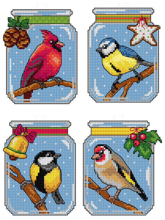 Counted Cross-Stitch Kit Birds 8709