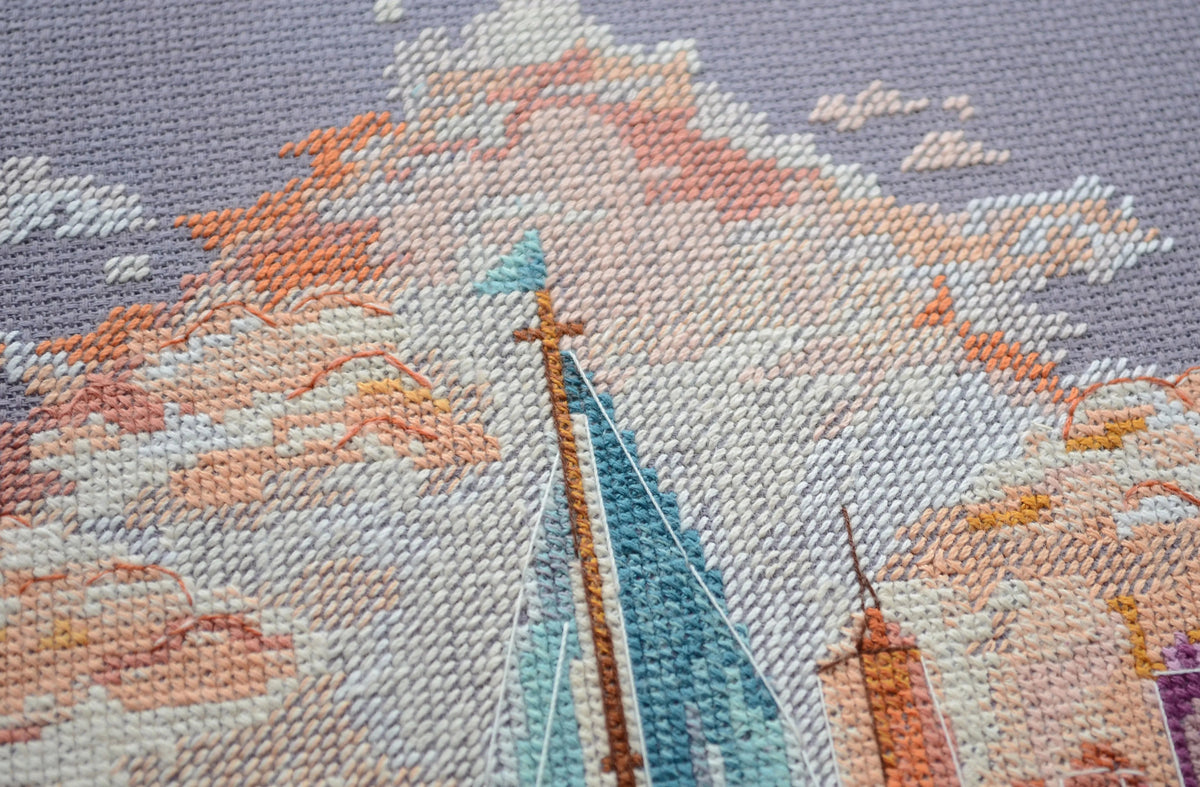 On the Waves of Adventure Counted Cross-Stitch Kit by Abris Art AH-231