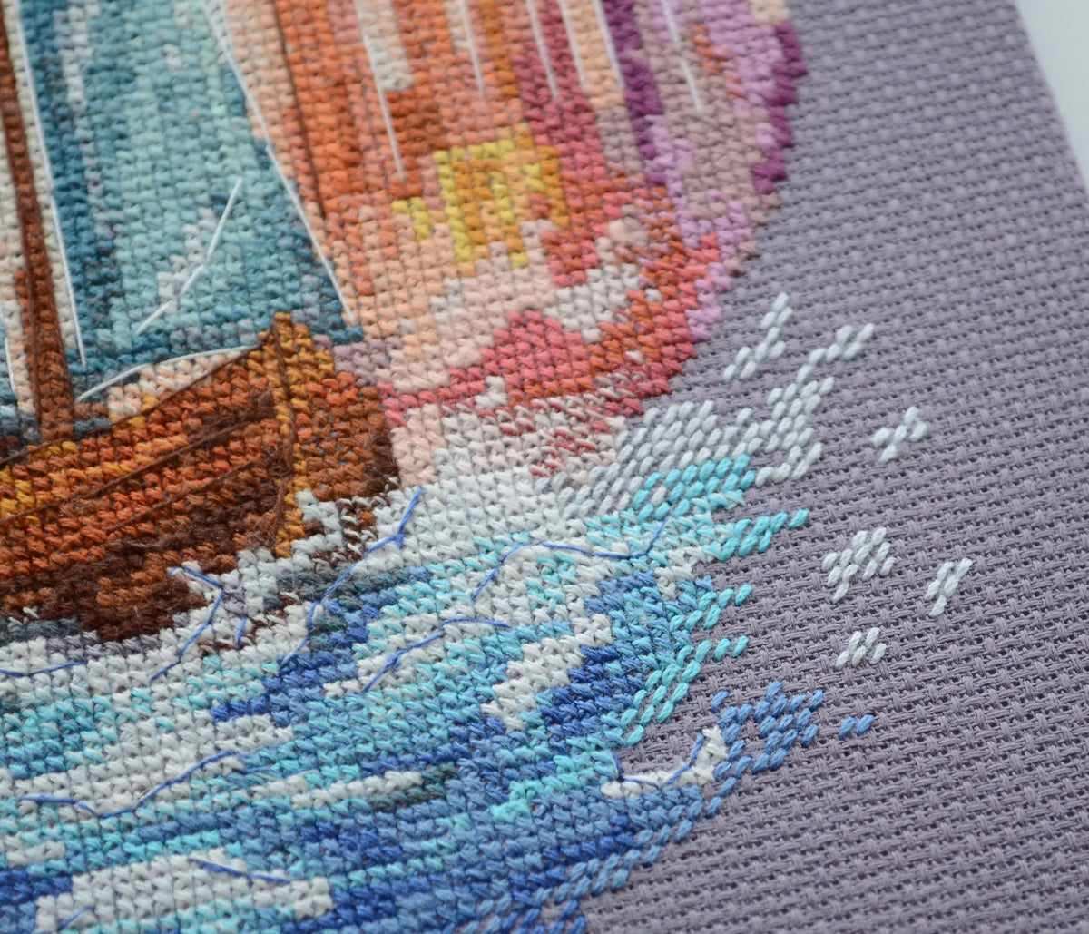 On the Waves of Adventure Counted Cross-Stitch Kit by Abris Art AH-231