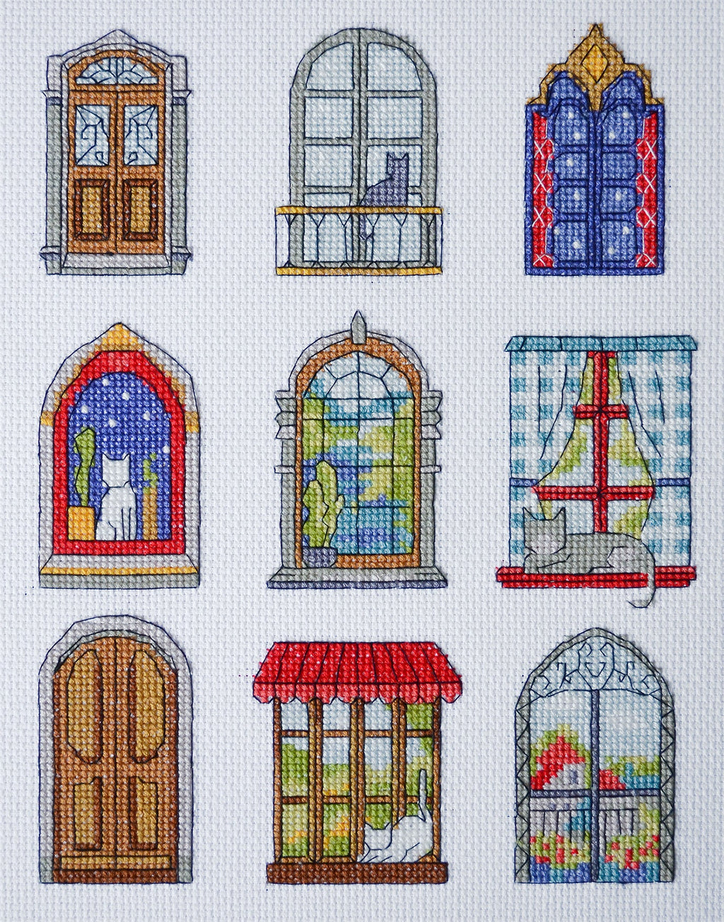 9 Little Cozy Tales Counted Cross-Stitch Kit by Abris Art AH-284-0
