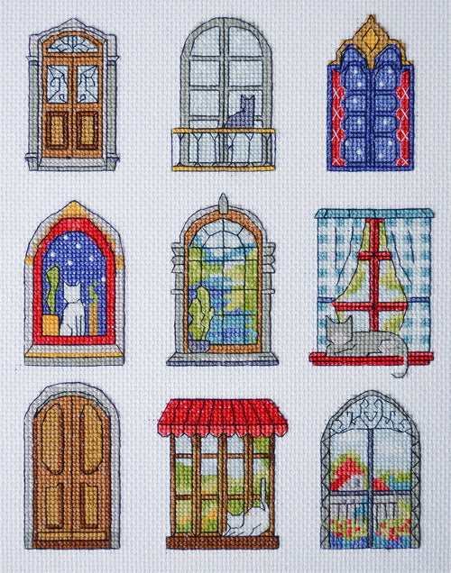 9 Little Cozy Tales Counted Cross-Stitch Kit by Abris Art AH-284-0