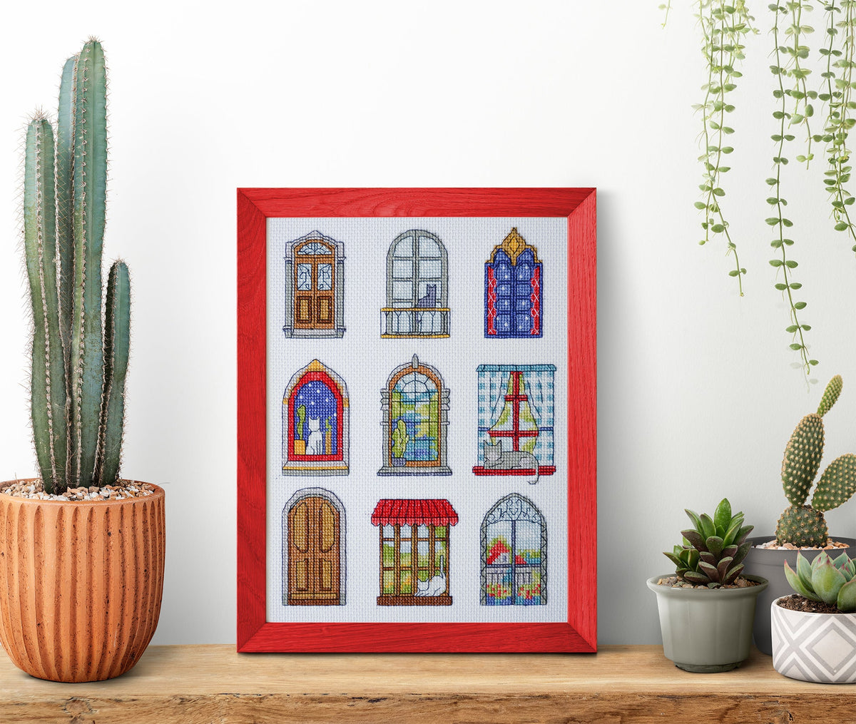 9 Little Cozy Tales Counted Cross-Stitch Kit by Abris Art AH-284-1