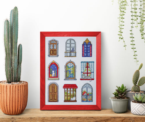 9 Little Cozy Tales Counted Cross-Stitch Kit by Abris Art AH-284-1