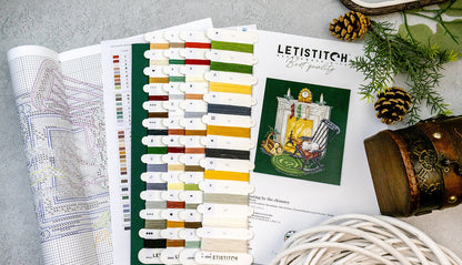 Resting by the Chimney Counted Cross Stitch Kit by Letistitch L8224