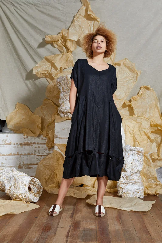 S/S 20 CERISE CONVERTIBLE DRESS - OBSIDIAN Street style unclassified dresses