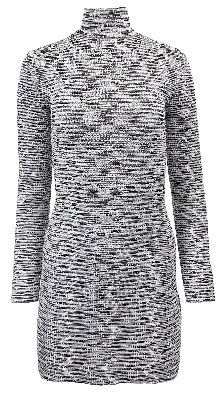 Missoni Sequin Embellished Knit Dress in Lilac/White Breathable unclassified dresses