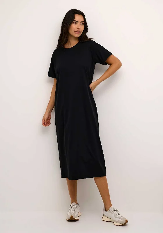 Kaffe Lucy Open Back Midi Dress, Black High-low unclassified dresses