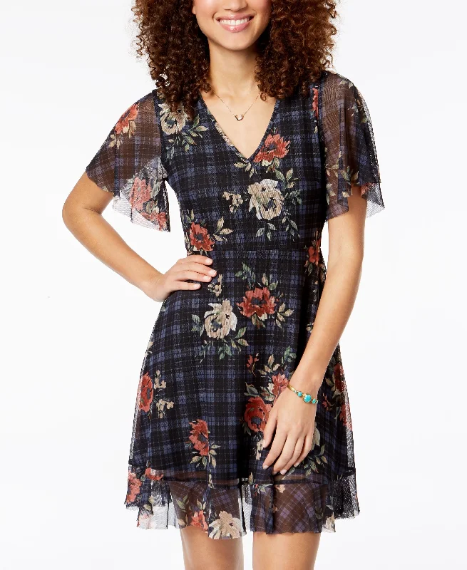 American Rag Juniors Tie Back Fit Flare Dress Designer unclassified dresses