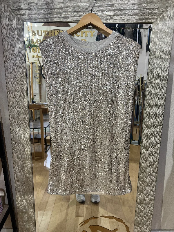 By Together Silver Sparkle Dress Ks Boutique Dark color unclassified dresses