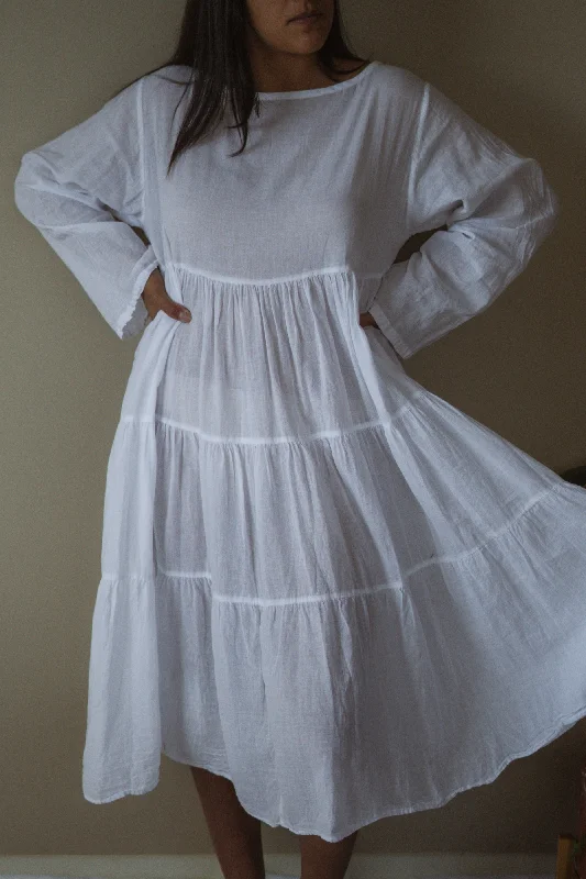 Freedom Babydoll Dress - White Pastel unclassified dresses