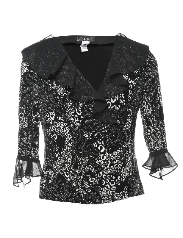 Floral Evening Jacket - M Party unclassified dresses