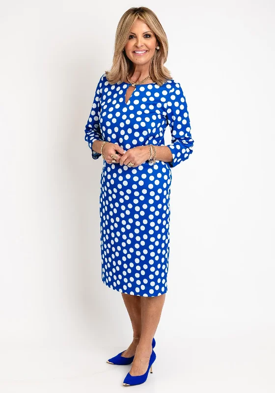 Avalon Zoe Polka Dot Pencil Midi Dress, Royal Chic unclassified dresses