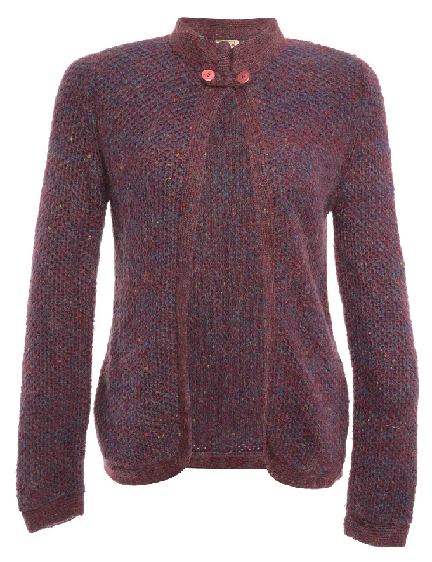 Maroon Cardigan - S Short unclassified dresses